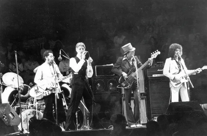 Framed Print : David Bowie Performing In LA