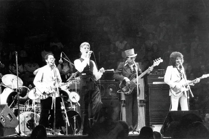 Framed Print : David Bowie Performing In LA