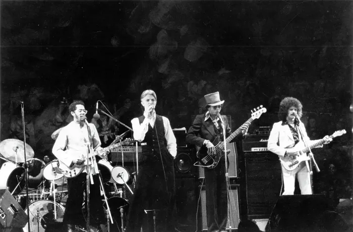 Framed Print : David Bowie Performing In LA