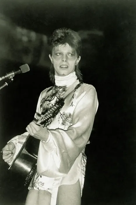 Framed Print : David Bowie Playing Guitar in Concert Framed Print : David Bowie Playing Guitar in Concert