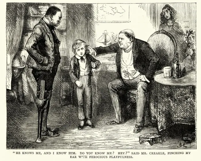 Framed Print : David Copperfield, Charles Dickens, pinching my ear with ferocious playfulness Framed Print : David Copperfield, Charles Dickens, pinching my ear with ferocious playfulness