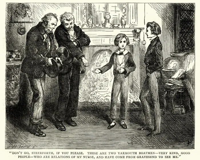 Framed Print : David Copperfield, Charles Dickens, Don t go, Steerforth, if you please Framed Print : David Copperfield, Charles Dickens, Don t go, Steerforth, if you please