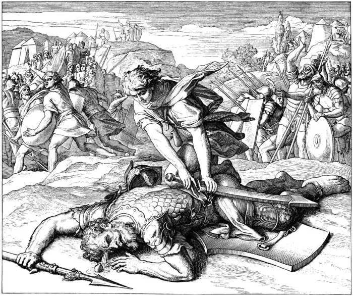 Framed Print : David and Goliath Framed Print : David and Goliath