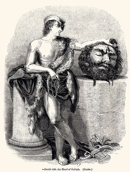 DAVID AND THE HEAD OF GOLIATH (XXXL)