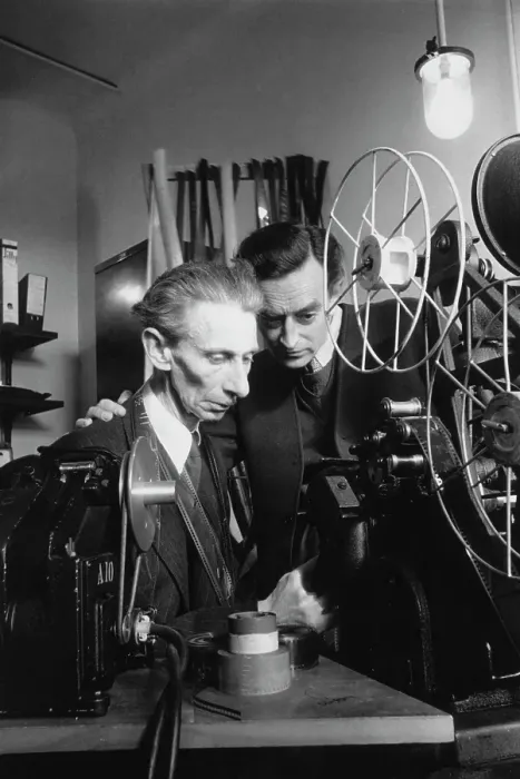 Framed Print : David Lean In Cutting Room Framed Print : David Lean In Cutting Room