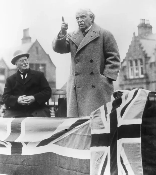 Framed Print : David Lloyd George Gesturing to Outdoor Audience Framed Print : David Lloyd George Gesturing to Outdoor Audience