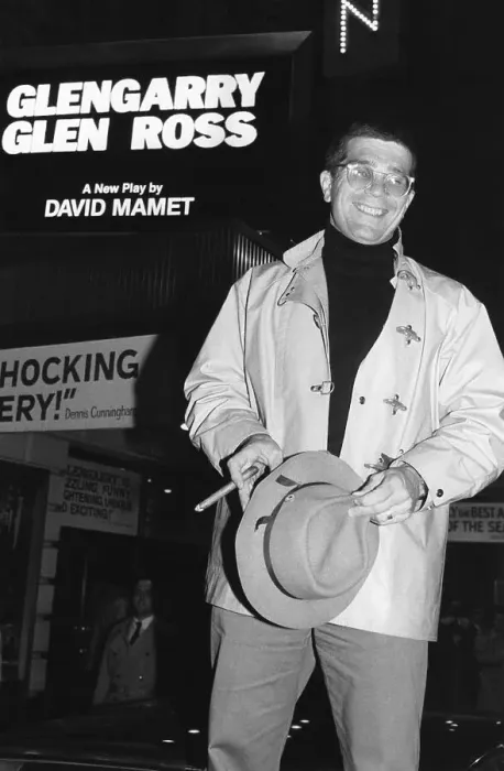 Framed Print : David Mamet Outside Golden Theatre Framed Print : David Mamet Outside Golden Theatre