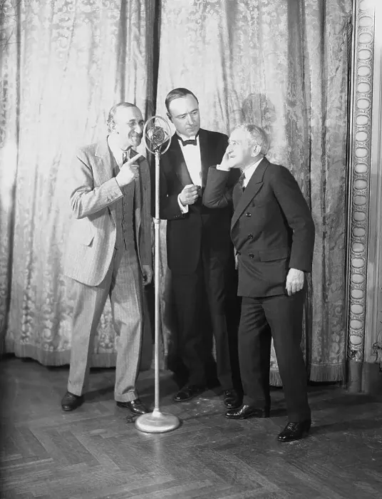 Framed Print : David Sarnoff with M H Aylesworth and Owen Young Framed Print : David Sarnoff with M H Aylesworth and Owen Young