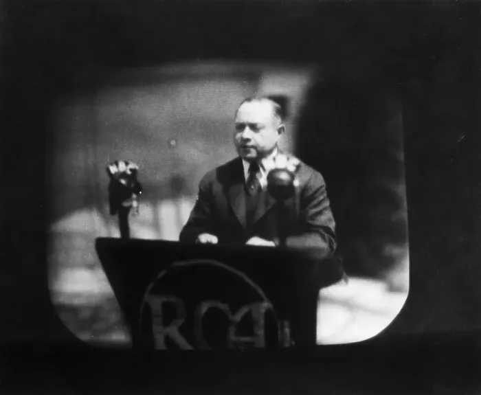 Framed Print : David Sarnoff Television Broadcast Framed Print : David Sarnoff Television Broadcast