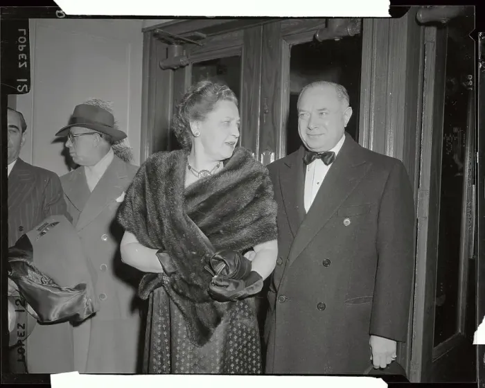 Framed Print : David Sarnoff and Wife at Premiere Framed Print : David Sarnoff and Wife at Premiere