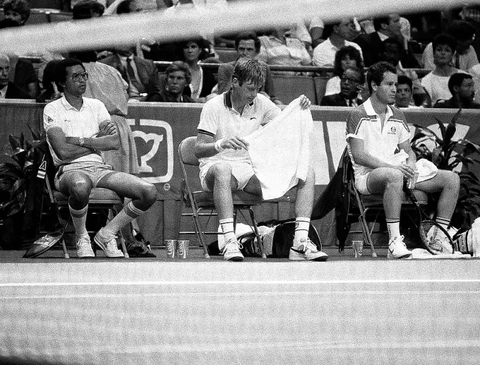 Framed Print : Davis Cup 7-14-1984 The OMNI Framed Print : Davis Cup 7-14-1984 The OMNI