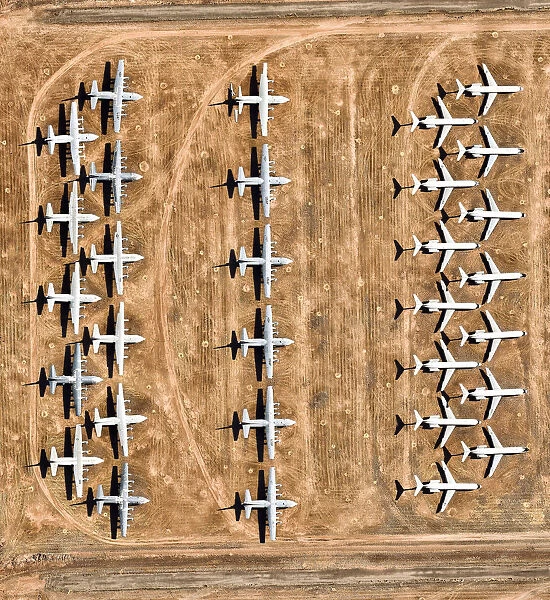 Davis-Monthan AFB, Tucson, AZ, largest aircraft boneyard in the world