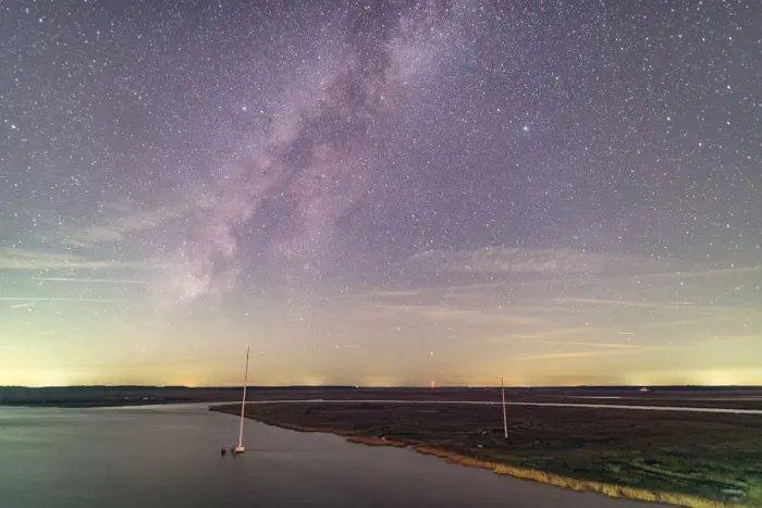 Framed Print : The Dawho River and the Milky Way Framed Print : The Dawho River and the Milky Way