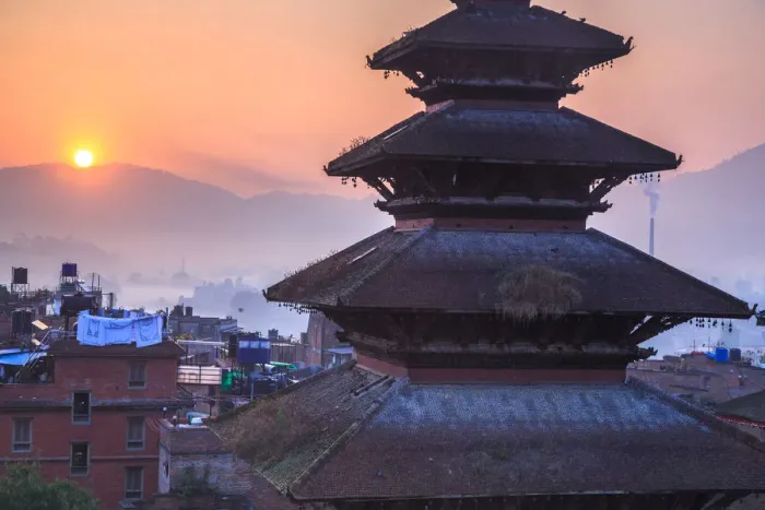 Framed Print : Dawn @ Bhaktapur, Nepal