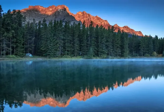 Framed Print : Dawn @ Two Jack Lake, Banff National Park, Alberta, Canada