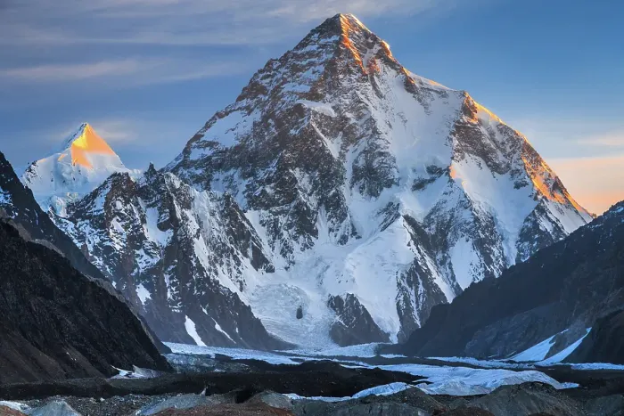 Framed Print : Dawn Light Over K2 & Angel Peak, Concordia, Central Karakoram National Park, Gilgit-Baltistan, Pakistan Framed Print : Dawn Light Over K2 & Angel Peak, Concordia, Central Karakoram National Park, Gilgit-Baltistan, Pakistan