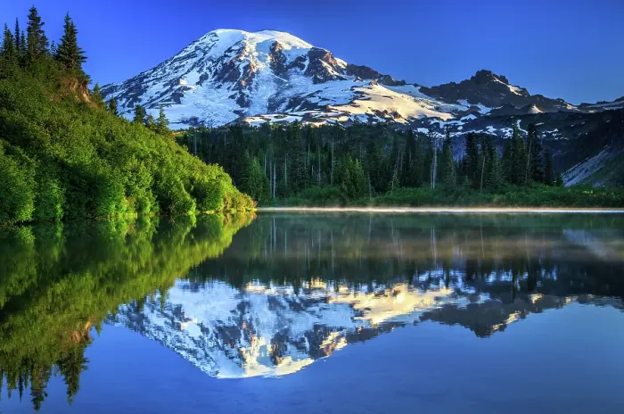 Framed Print : Dawn Light Over Mount Rainier Framed Print : Dawn Light Over Mount Rainier