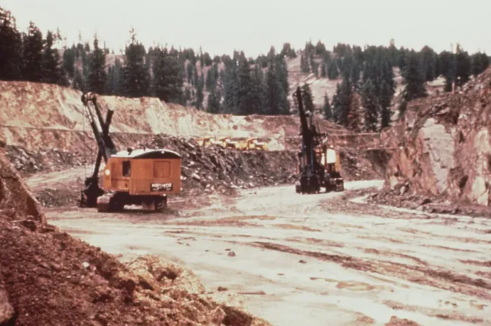 Framed Print : Dawn Mining Company's open pit mine in central Washington State Framed Print : Dawn Mining Company's open pit mine in central Washington State