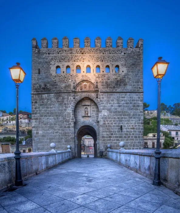 Framed Print : Dawn at the San Martin bridge in Toledo, Spain Framed Print : Dawn at the San Martin bridge in Toledo, Spain