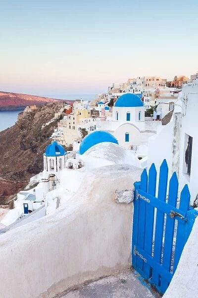 Dawn over the village of Oia