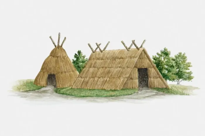 Framed Print : day, horizontal, hut, illustrative technique, jomon, no people, outdoors, studio shot Framed Print : day, horizontal, hut, illustrative technique, jomon, no people, outdoors, studio shot