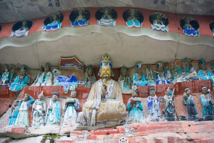 Framed Print : DaZu rock carvings, SiChuan, China Framed Print : DaZu rock carvings, SiChuan, China