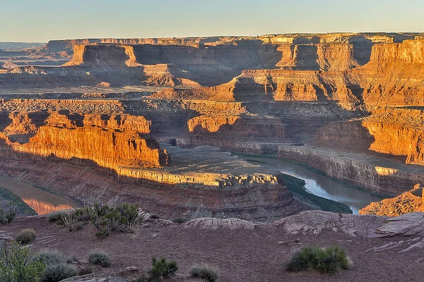 Dead Horse Point in early morning, Dead Horse State Park, Moab, Utah, USA