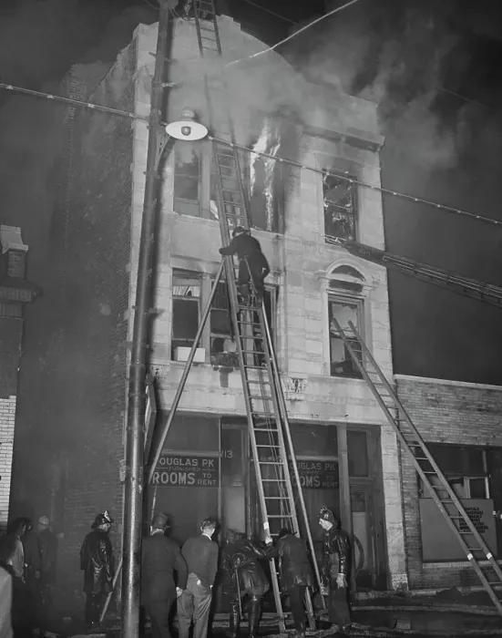 Framed Print : Deadly Rooming House Fire Framed Print : Deadly Rooming House Fire