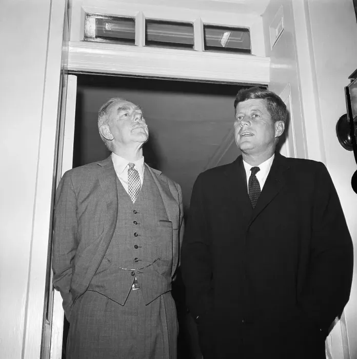 Framed Print : Dean Acheson And President-Elect John F. Kennedy