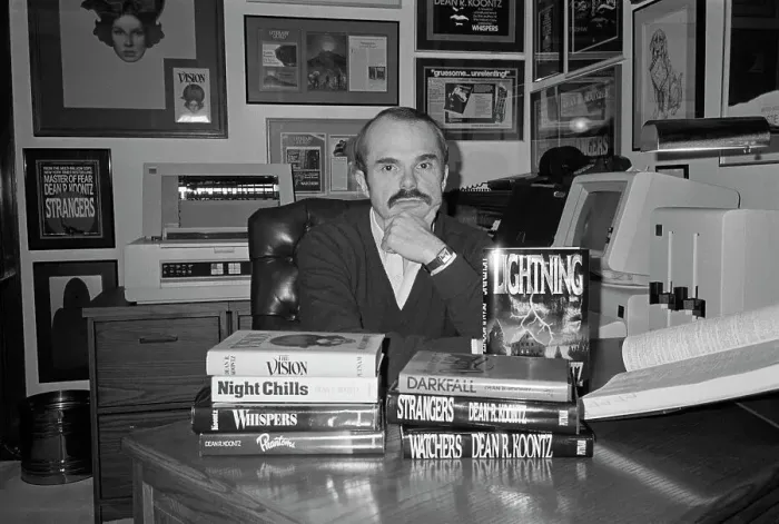 Framed Print : Dean Koontz Sitting at His Desk Framed Print : Dean Koontz Sitting at His Desk