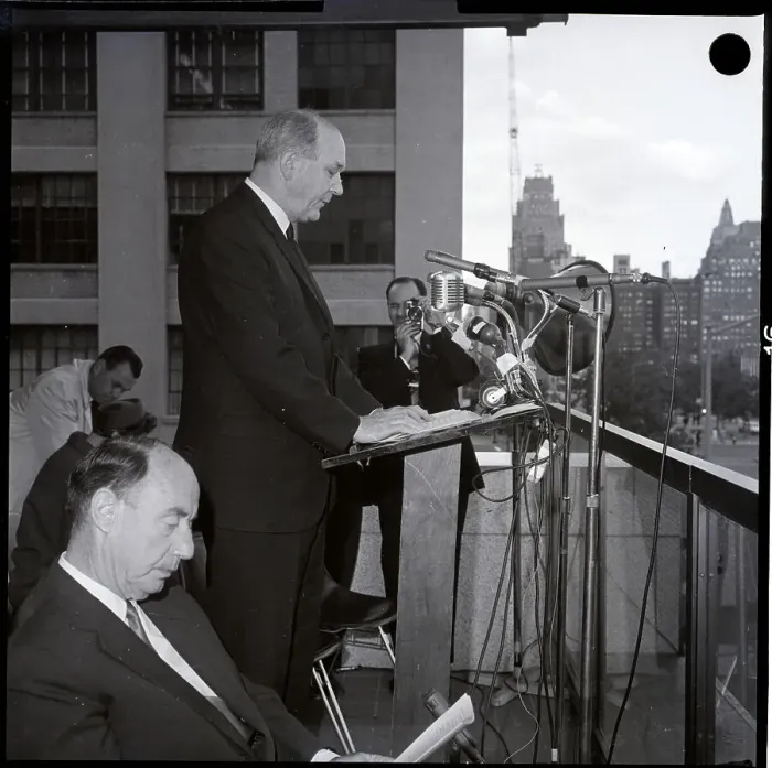 Framed Print : Dean Rusk And Adlai Stevens Framed Print : Dean Rusk And Adlai Stevens