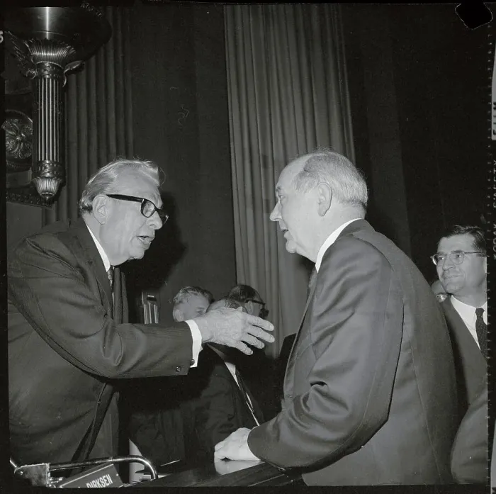 Framed Print : Dean Rusk Talking with Everett Dirksen Framed Print : Dean Rusk Talking with Everett Dirksen