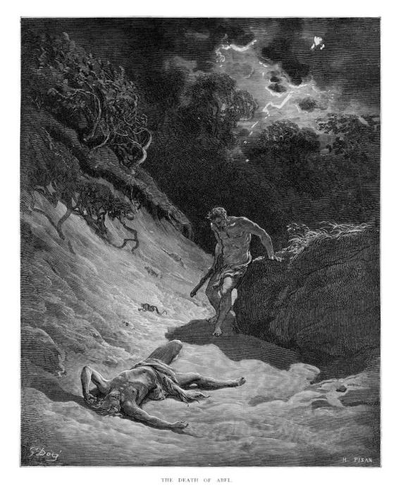 Framed Print : The Death of Abel engraving Framed Print : The Death of Abel engraving