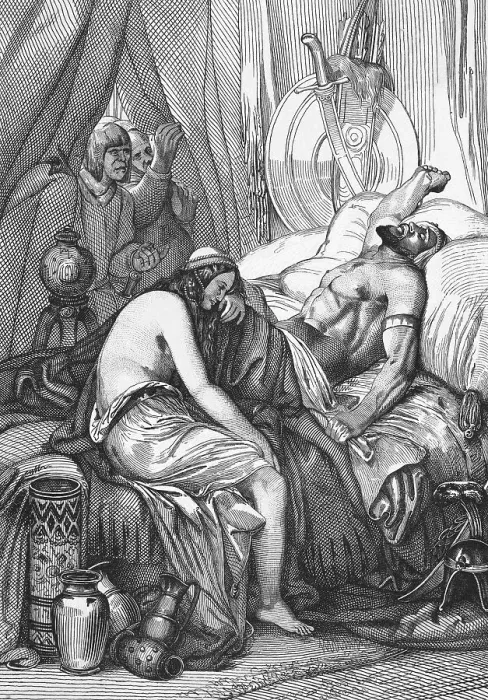 Framed Print : Death Bed Scene of Attila the Hun Framed Print : Death Bed Scene of Attila the Hun