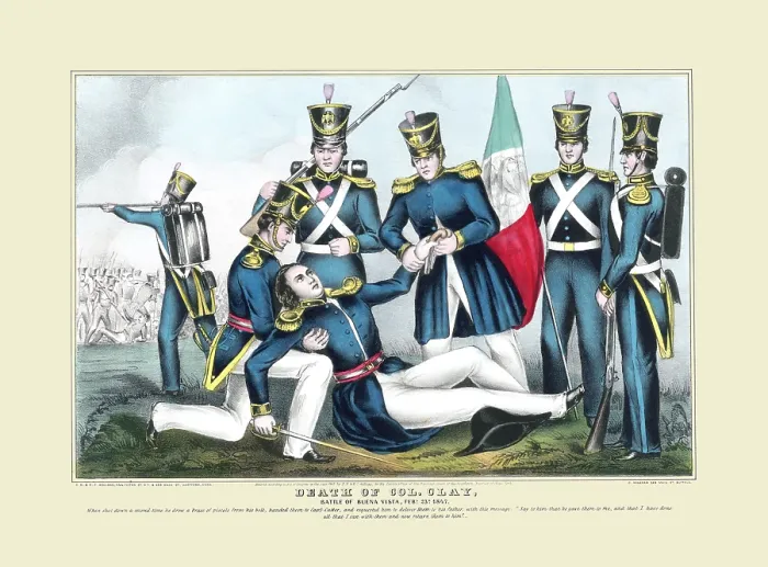 Framed Print : Death of Colonel Clay Framed Print : Death of Colonel Clay