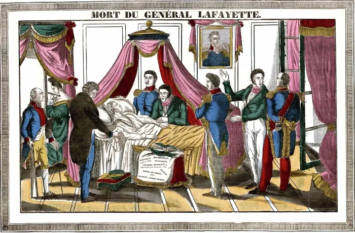 Framed Print : Death of General Lafayette Framed Print : Death of General Lafayette