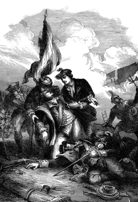 Framed Print : Death of General Montgomery at Quebec, 1775 Framed Print : Death of General Montgomery at Quebec, 1775