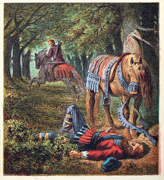 Death of King William II of England on 2 August 1100 in the New Forest