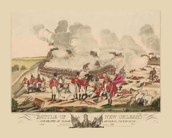 Framed Print : Death of Major General Packenham