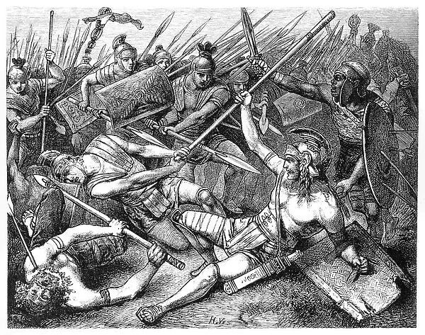 Death of Spartacus in the battle of Lucania