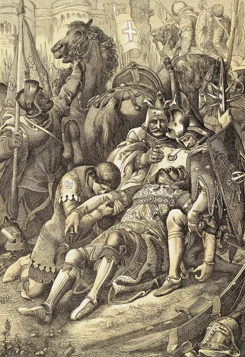 Framed Print : Death of William the Conqueror Framed Print : Death of William the Conqueror