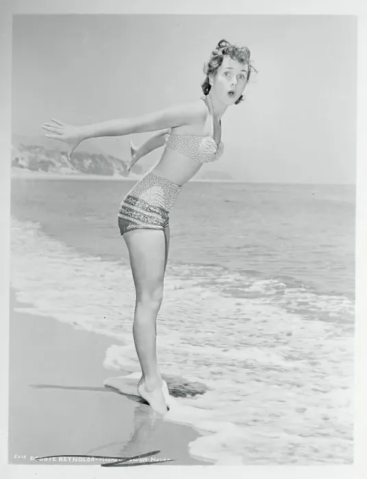 Framed Print : Debbie Reynolds at Beach Framed Print : Debbie Reynolds at Beach