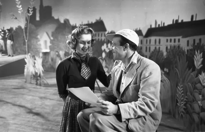 Framed Print : Debbie Reynolds Rehearses with Ezio Pinza Framed Print : Debbie Reynolds Rehearses with Ezio Pinza