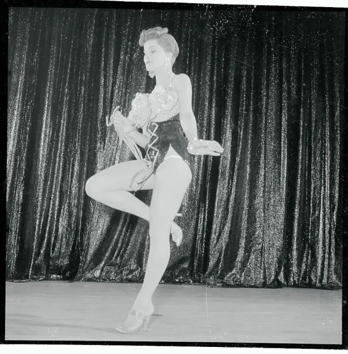Framed Print : Debra Paget Performing in Night Club Framed Print : Debra Paget Performing in Night Club