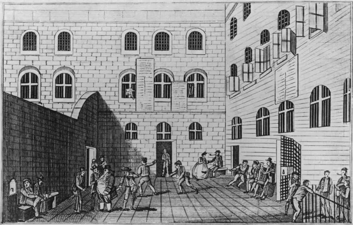 Framed Print : Debtors Yard Framed Print : Debtors Yard