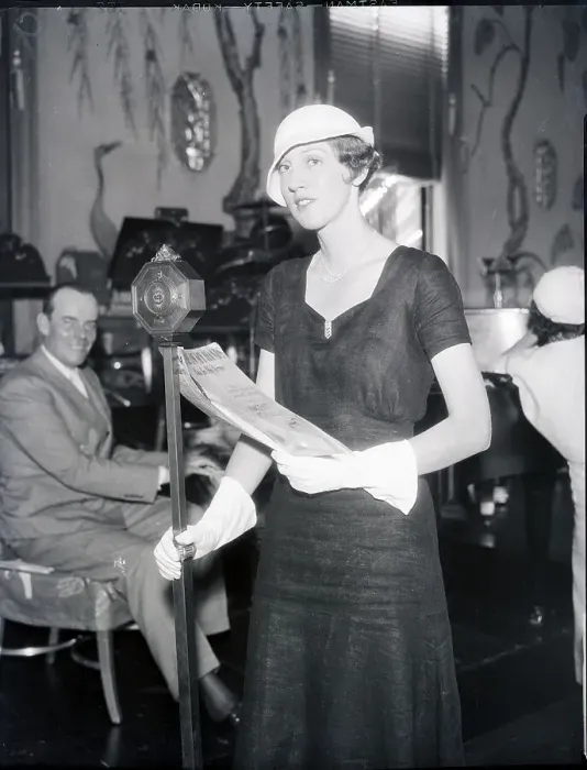 Framed Print : Debutante Auditioning Before Microphone Framed Print : Debutante Auditioning Before Microphone