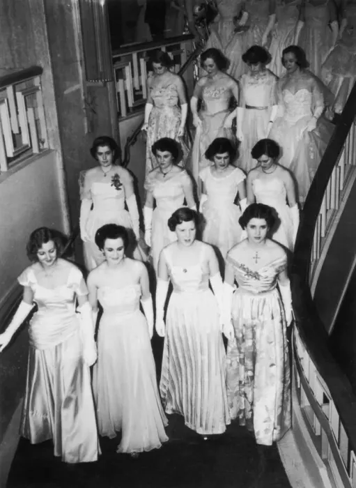 Framed Print : Debutantes Descend