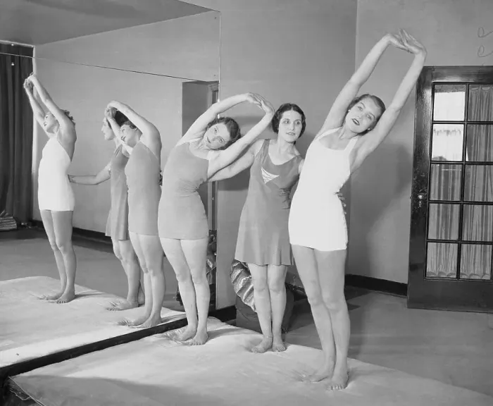 Framed Print : Debutantes Exercising