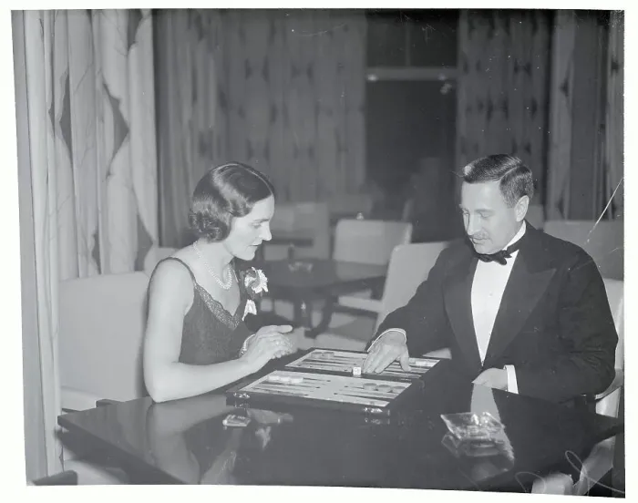 Framed Print : Debutantes Playing Backgammon Framed Print : Debutantes Playing Backgammon