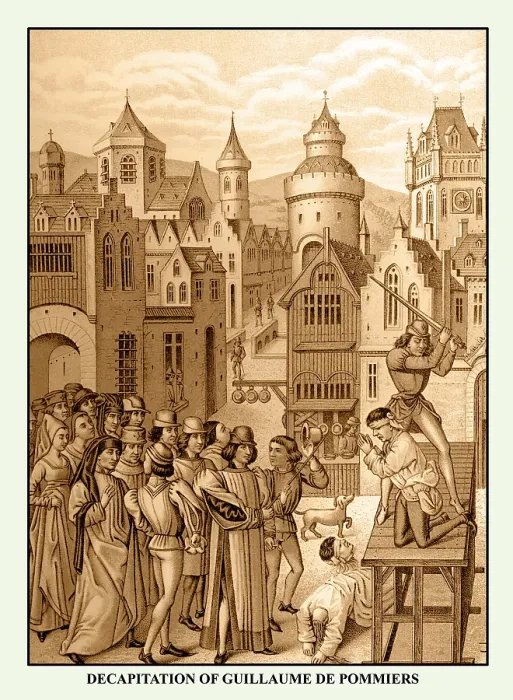 Framed Print : Decapitation of Guillaume de Pommiers Framed Print : Decapitation of Guillaume de Pommiers